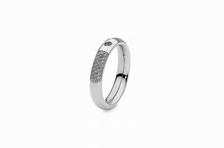 Qudo Silver Ring Deluxe - Size 50